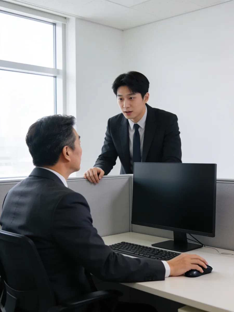 메신저 문의에 답하느라 바쁜 경영지원 담당자